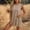 Khaki, variant on Womens Summer 2 Piece Outfits Knitted Sweater Shorts Set Casual Sleeveless Slit Tunic Tank Tops Matching Lounge Sets