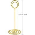 thumbnail image 5 of 10 Pack 8.75 inch Tall Table Number Holders Place Card Holder Table Picture Holder Wire Photo Holder Clips Picture Memo Note Photo Stand (Gold), 5 of 12