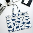 thumbnail image 6 of Kdxio Cute Cartoon Dinosaurs File Tote Document Bag Business Briefcase Bag Document Organizer Tote Briefcase for Letter A4 Files Business Teacher Office Bag, 6 of 8