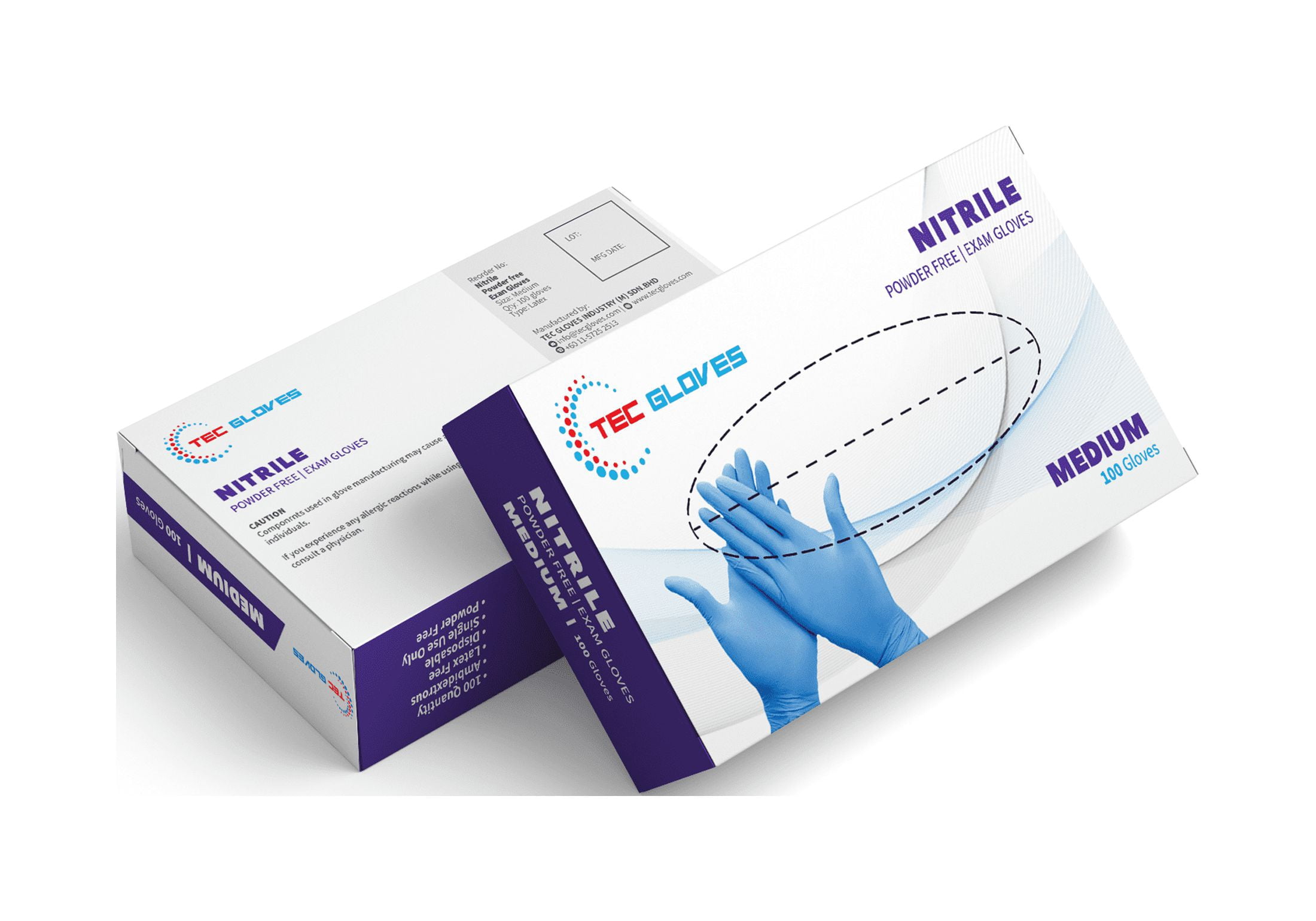 Nitrile Disposable Medical Exam Gloves X-Large - 1000Ct