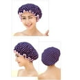 thumbnail image 3 of Wovilon Women Shower Caps Colorful Bath Shower Hair Cover Adults Bathing Shower Cap For Women, 3 of 3