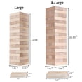 thumbnail image 2 of MammyGol Large Giant Tumble Tower (Stacks to 5+ Feet) 54PCS, Jumbo Game for Adults Made with Premium Pine Wood,Outdoor Game,Giant Yard Game, 2 of 4