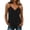 14·Black, variant on Women Simple V Neck Solid Color Soft Fabric Sleeveless Camisole Tank Top