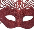 thumbnail image 4 of Honeeladyy Masquerade Mask for Women, Vintage Carnival Masks Half Mardi Gras Mask Fancy Carnival Masks for Dress Party, Prom, Role-playing (Red), 4 of 5