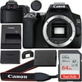 thumbnail image 1 of Canon EOS 250D (Rebel SL3) DSLR Body Only Camera with 64GB High Speed Ultra Memory Card and 1x Seller Replacement Rechargeable LP-E17 Lithium-ION Battery, 1 of 1
