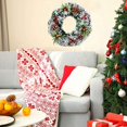 thumbnail image 3 of Christmas Decorations,Artificial Christmas Wreath Flocked with Mixed Decorations,Handmade Floral Berry Wreath for Xmas Party Indoors and Outdoors Home Decor,30cm, 3 of 8