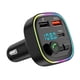 thumbnail image 2 of Coche Bluetooth 5.0 Inalámbrico Manos libres Coche Transmisor FM Receptor Radio Adaptador de MP3 Reproductor 2 USB + PD Kit de cargador, 2 of 9