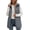 Gray women's sleeveless vest a1, variant on Bzdzmqm Women's Winter Solid Color Sleeveless Vest Zip Up Quilted Puffer Jacket with Pockets Casual Outdoor Waistcoat Layering Outwear Fall Cold Weather, Navy M