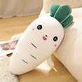 thumbnail image 3 of Juguete de peluche de zanahoria sonriente de dibujos animados, almohada vegetal de simulación linda, muñecas de peluche suaves para niños, regalo para bebés y niños, 3 of 5