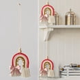 thumbnail image 1 of Colgante de pared Baoblaze decoración bohemia tapiz de cuerda borla adorno colorido tejido a mano colgar en la pared, 1 of 8