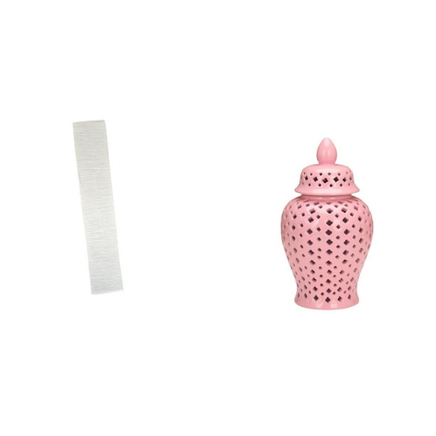 Elegante Pantalla De Cerámica Para Lámpara De Pie Con Diseño De Tarro De Jengibre De Porcelana, Acogedora Decoración Para Sala De Estar, Lámpara De Pie, Cubierta De Luz, Arreglo Floral,