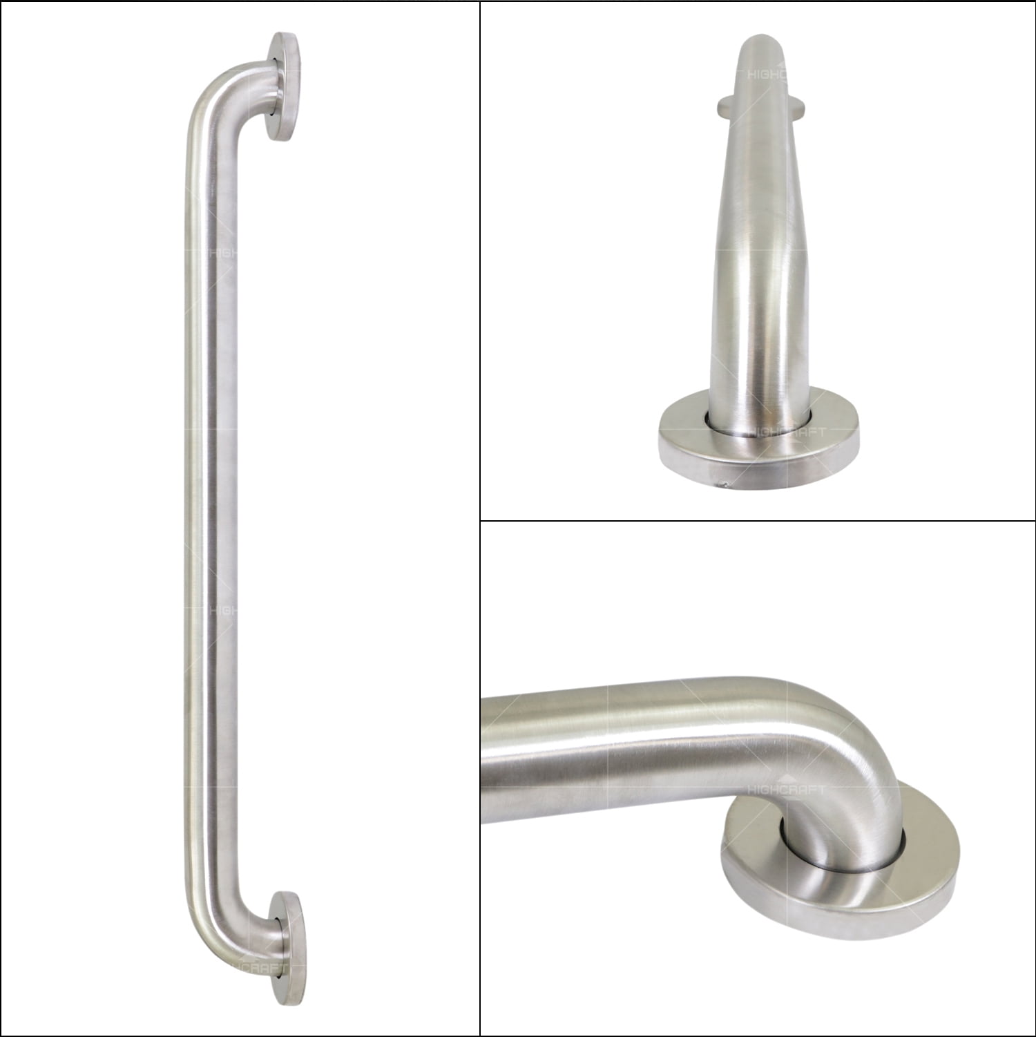 Highcraft Grab Bar for Bathtubs and Showers, Shower Grab Bars for Seniors and Elderly, Safety Bar for Bathroom 30" x 1.5" ADA Compliant Grab Bar, Heavy Duty Stainless Steel Shower Handle Wall Mount