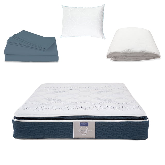 Colchón Restonic Trust Queen Size Sábanas Protector de Colchón Almohada de osos