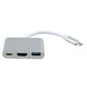 thumbnail image 5 of Eje Del USB C, Mini Estación De Acoplamiento Portátil 3 Del USB C En 1 Poder Del Paladio 60W Para El Proyector, 5 of 7
