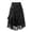 🔥 Black, variant on Gifts Vintage Gothic Lace Drawstring Mid-Length Skirt With Paneled Stitching High-Waist Romantic Medieval-Inspired A-Line Lined Design For Evening Events Cosplay And Gothic Styling