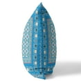 thumbnail image 3 of Floral Windows Throw Pillow in Blue and Pink 20x20, 3 of 9