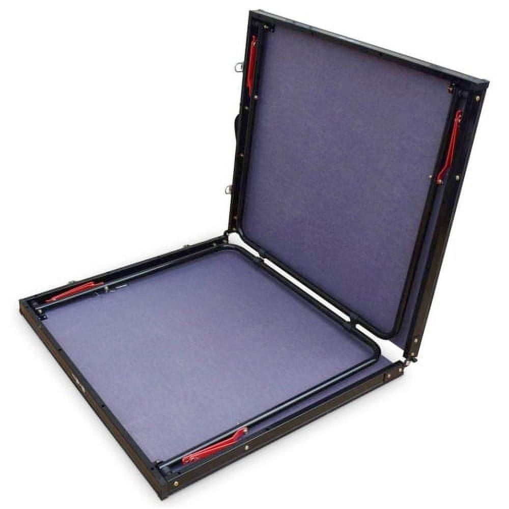 Table Tennis Table Midsize Foldable & Portable Ping Pong Table Set with Net and 2 Ping Pong Paddles for Indoor Outdoor Game