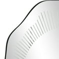 thumbnail image 5 of DecMode 26" x 25" Silver Wavy LED Abstract Wall Mirror with Radial Pattern, 5 of 9