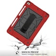 thumbnail image 6 of FIEWESEY New iPad 10.2 Case with [360° Rotating Kickstand][Adjustable Hand Strap][Shoulder Strap] Shockproof Rugged Kids Friendly Case For Apple iPad 10.2 inch 7th/8th/9th Generation(Red+Black), 6 of 8