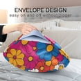 thumbnail image 4 of Yayeee Pillowcase Queen Size Set of 2 Satin Wrinkle Resistant Pillow Case, Red Whimsical Floral, 4 of 8