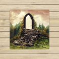 thumbnail image 1 of ABPHQTO Fantasy Door Stairs Flowering Meadow Forest Toallas, Beach Bath Pool Sprot Travel Hand Spa Toalla 33x33 cm, 1 of 1