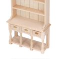 thumbnail image 2 of 1/12 Scale Dollhouse Bookcase 3 Drawers Classic Design Pure Color DIY Miniature Coloring Bookcase for Gift, 2 of 4