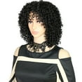thumbnail image 6 of Happydeer Women African Fluffy Curly Short Hair Matte High Temperature Fiber Wig Hairpiece, 6 of 13