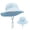 Sky Blue, variant on Adjustable Bucket Hats For Kids For Summer Outings And Picnics Suitable For Ages 1 To 3 Casual Outfits Pink