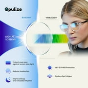 OPULIZE RIO Blue Light Blocking Reading Glasses - 5-Pack - Flat Top Frame - Black, Brown & Blue Tortoiseshell, Green, Gray - Mens Womens - BBBBB53-12367 - +2.00