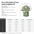 thumbnail image 7 of Vsdgher Colorful Hawaii Palms Print Men's Wrinkle Free Untucked Cuban Shirt Business Casual Button Down Shirts Short Sleeve Shirt, 7 of 7