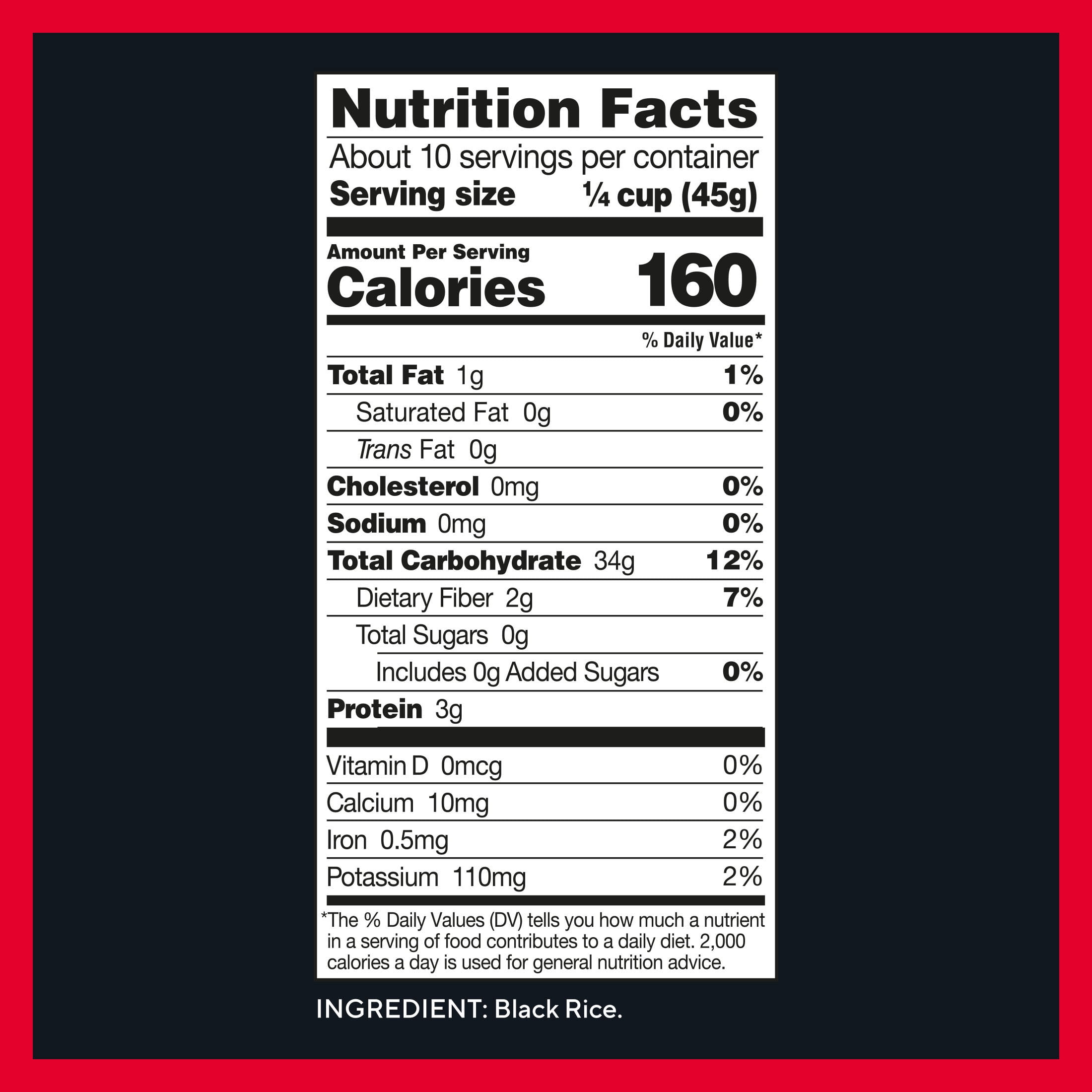 (2 pack) Hinode Sweet & Nutty Black Rice, 16 oz Bag – Whole Grain, Gluten-Free Rice for Bowls, Salads & Stir-Fries