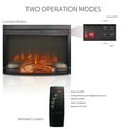 thumbnail image 4 of Innoflame 23" Electric Fireplace, Adjustable 4 Flame Brightness, Fireplace Insert with Remote, Digital Display, 8H Timer, Overheating Protection, 1400W, 4 of 8