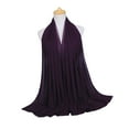 thumbnail image 5 of TureClos Pearl Chiffon Women Hijab Soft Bubble Wrap Head Scarf Monochrome Ethnic Scarf Shawl, 5 of 6