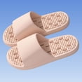 thumbnail image 5 of Pink Unisex Massage Slippers Non Slip Quick Dry Lightweight EVA House Shoes for Women Men Indoor Bathroom Slides,Size 9-9.5, 5 of 6