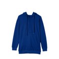 thumbnail image 4 of Oversized Hoodie Sweatshirts Mini Dress for Women with Pocket Plain Pullover Drawstring Hooded Long Sleeve Tops (Large, Blue), 4 of 5