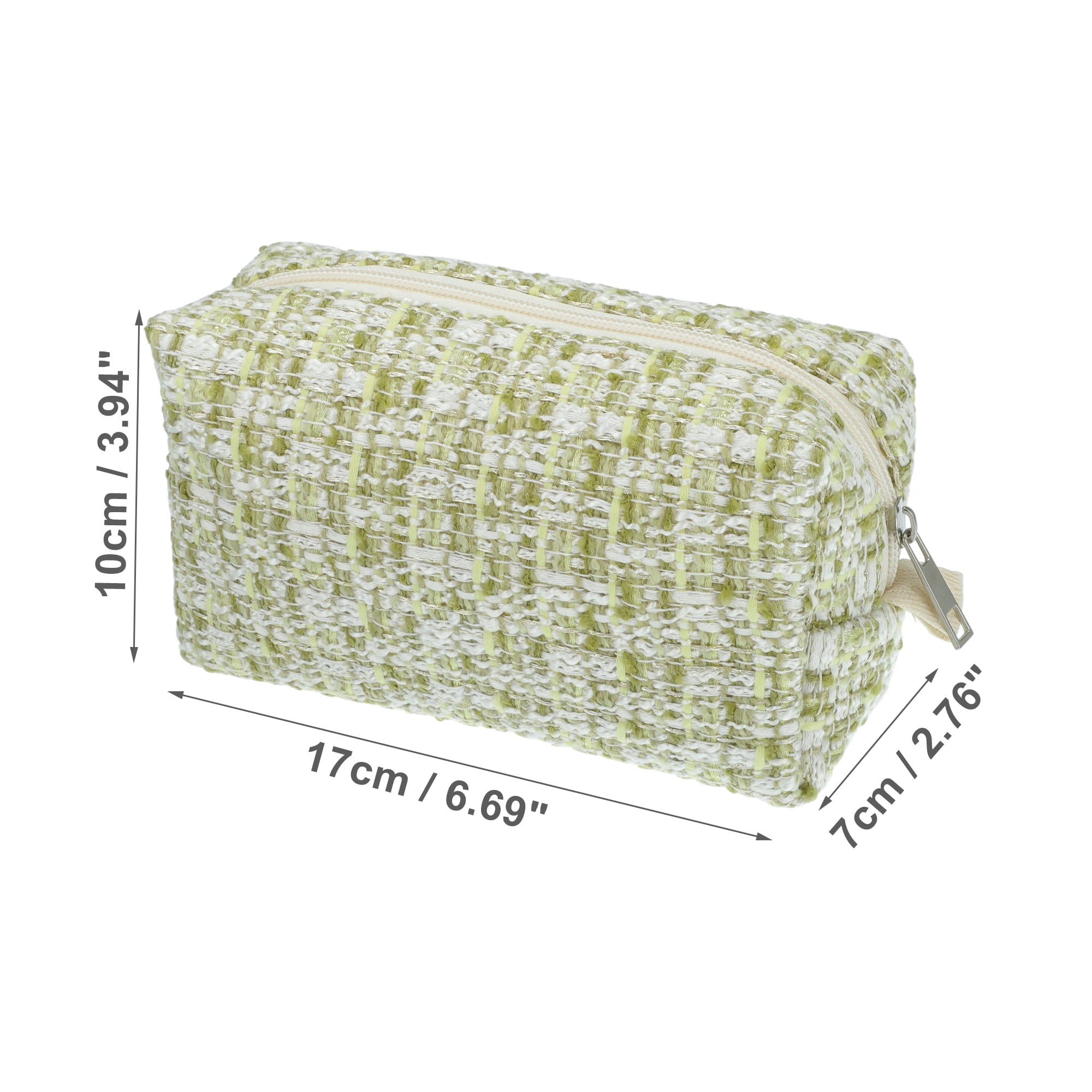 Unique Bargains 1Pc Durable Portable Travel Elegant Cosmetic Bag for Women Yellow