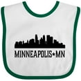 thumbnail image 3 of Inktastic Minneapolis Minnesota City Skyline Boys or Girls Baby Bib, 3 of 4
