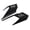 Black, variant on Motorcycle Decoration Front Fairing Winglets for 2024 Model Aerodynamic Wing Cover Trim Spoiler Winglets