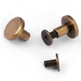 thumbnail image 4 of Brass Rivets, Screw Rivets Leather  Rivet, Flat Rivet Screws Flat Head Rivets, For DIY For Repairing Works, 4 of 8