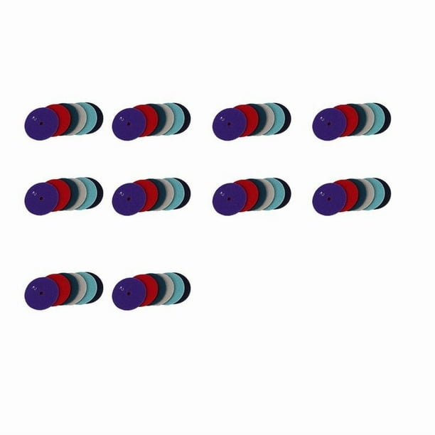 60 Pcs 100 mm Almohadilla de Pulido En Seco 4 Pulgadas Tipo Diamante Almohadillas de Pulido para Mármol de Granito Disco de Lijado para Piedra