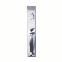 Bravura Hardware 980 Charleston Handleset Right Handed Modern Lever with Charlotte Lever for Front Door Entrance Door, Satin Nickel