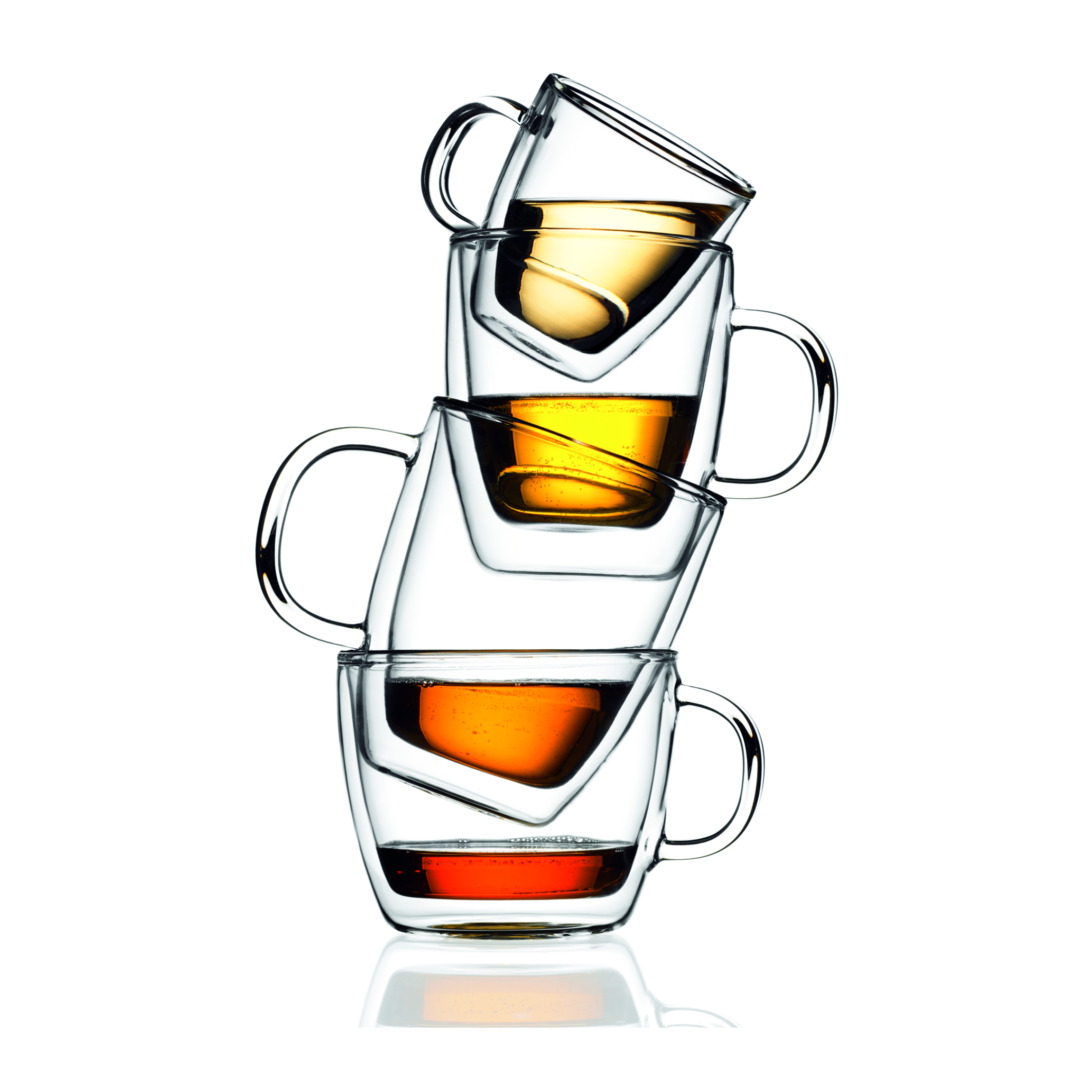 Bodum Bistro Double Wall Mug, 6-Pack, 10 oz, Glass