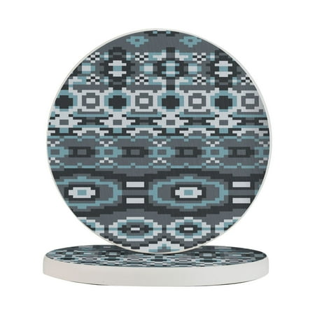 

Circular Drink Coasters Set Vintage Pattern Background Beautiful Home Decor Diatomite Heat-Resistant Diatomite Protect Table Countertop