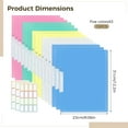 thumbnail image 4 of 15 Pcs A4 File Folders with Side Opening, Plastic for Organizing Documents, Includes Colorful Folder Set in Blue, Pink, Yellow, Green, White, with Index Tabs, 4 of 5