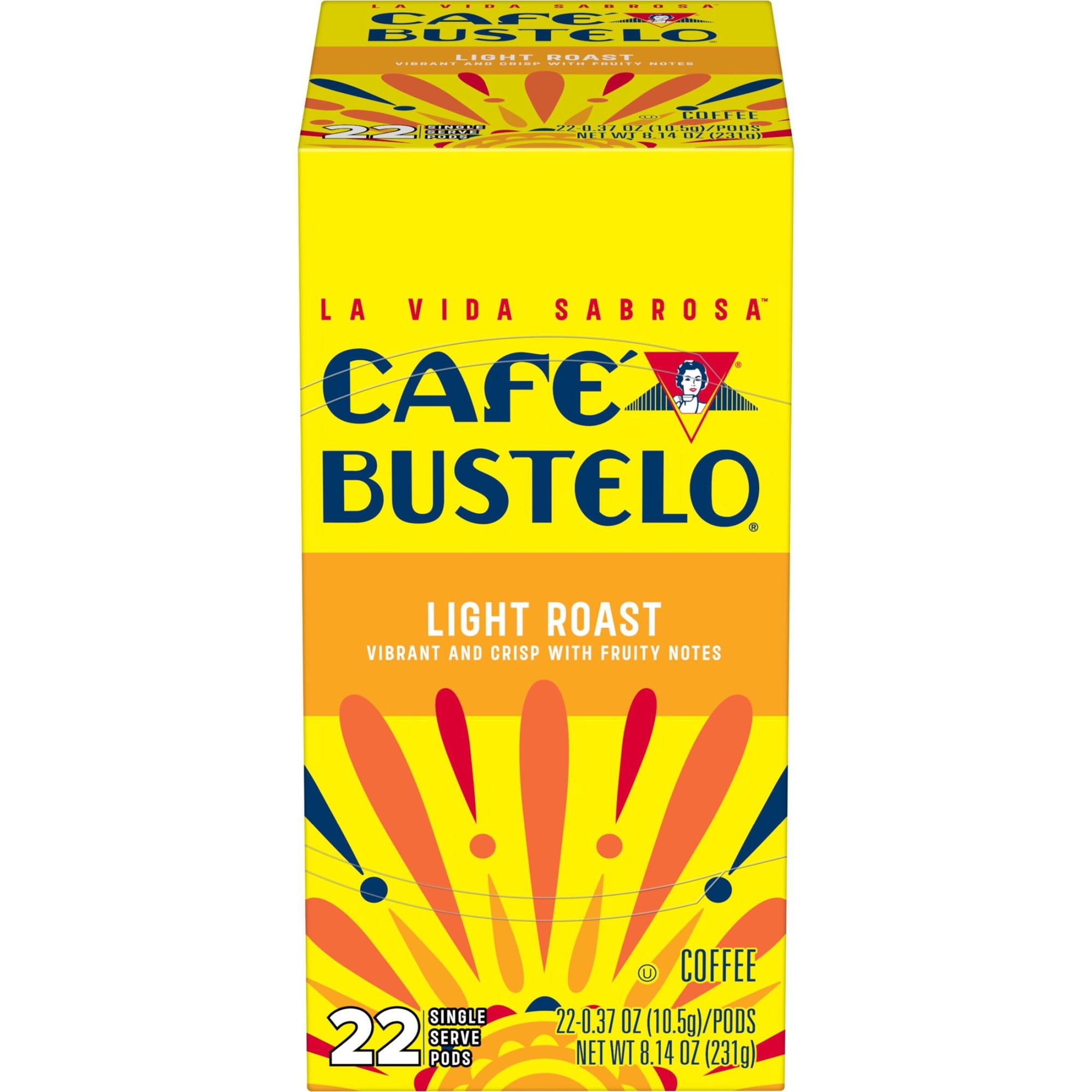 Cafe Bustelo Light Roast Coffee, 22 Ct. K Cup pods