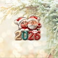 thumbnail image 7 of Leodye 2026 Christmas Ornaments Set of 1, Xmas Tree Decorations , Acrylic Ornaments with Holiday Designs, Merry Christmas Decor, Hanging Tags-3.5*3.14in, 7 of 7