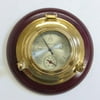India Overseas Trading BR48360A - Porthole Barometer / Thermometer on Wood Base, 7"