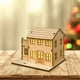 thumbnail image 4 of makeupgogo Casa de madera sin terminar Dormitorio Decoración Batería Powered Village Christmas Estilo A 9.8x7.5x9.3cm BLESIY Casa de pueblo, 4 of 8