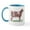 White/Blue Inside, variant on CafePress - Shorthorn Heifer Mug - 11 oz Ceramic Mug - Novelty Coffee Tea Cup