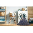 thumbnail image 2 of Ahgly Company Machine Washable Indoor Rectangle Industrial Modern Grape Purple Area Rugs, 2' x 4', 2 of 7
